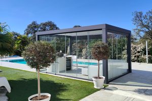 Pérgola para terraza de bar